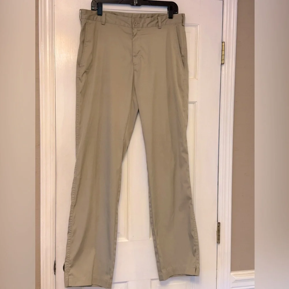 Nike Tan Dri-fit Golf Pants Lightweight‎ Straight-Leg